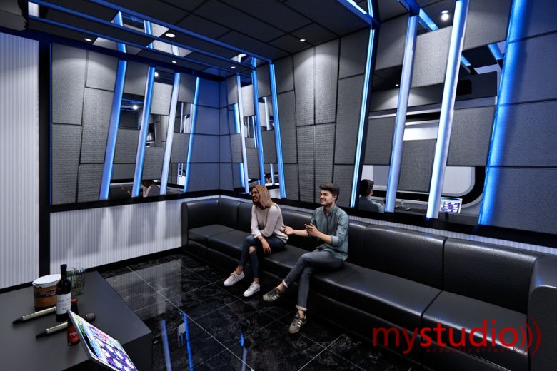 Ruang Karaoke VIP Ibu Stevy Banyumas | Jasa Pembuatan Ruang Karaoke Komersil  - Portofolio Mystudio